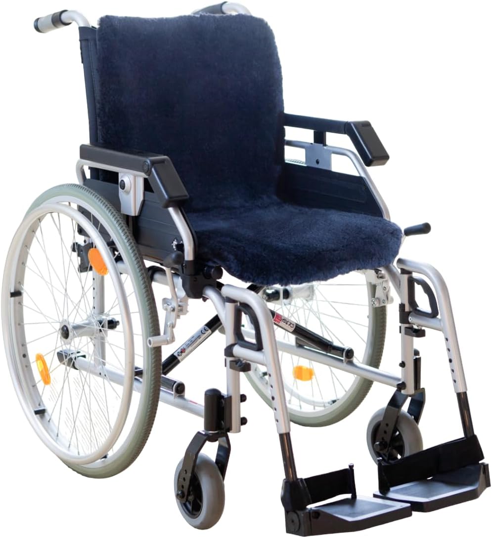 Wheelchair sheepskin cushion
