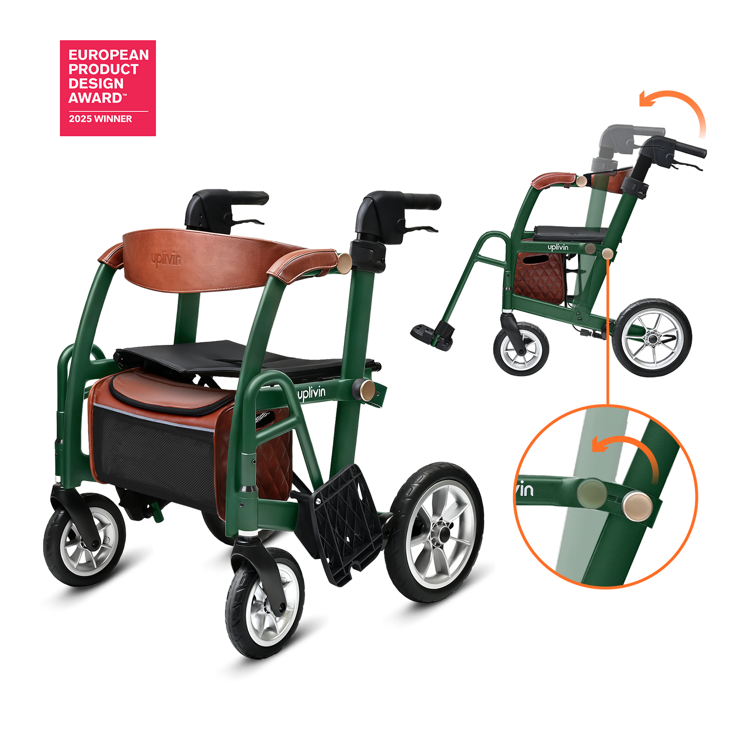 Rollator shopping trolley