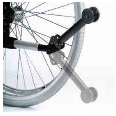Anti-tip devices for wheelchairs