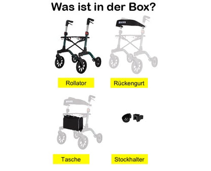Rollator shopping trolley