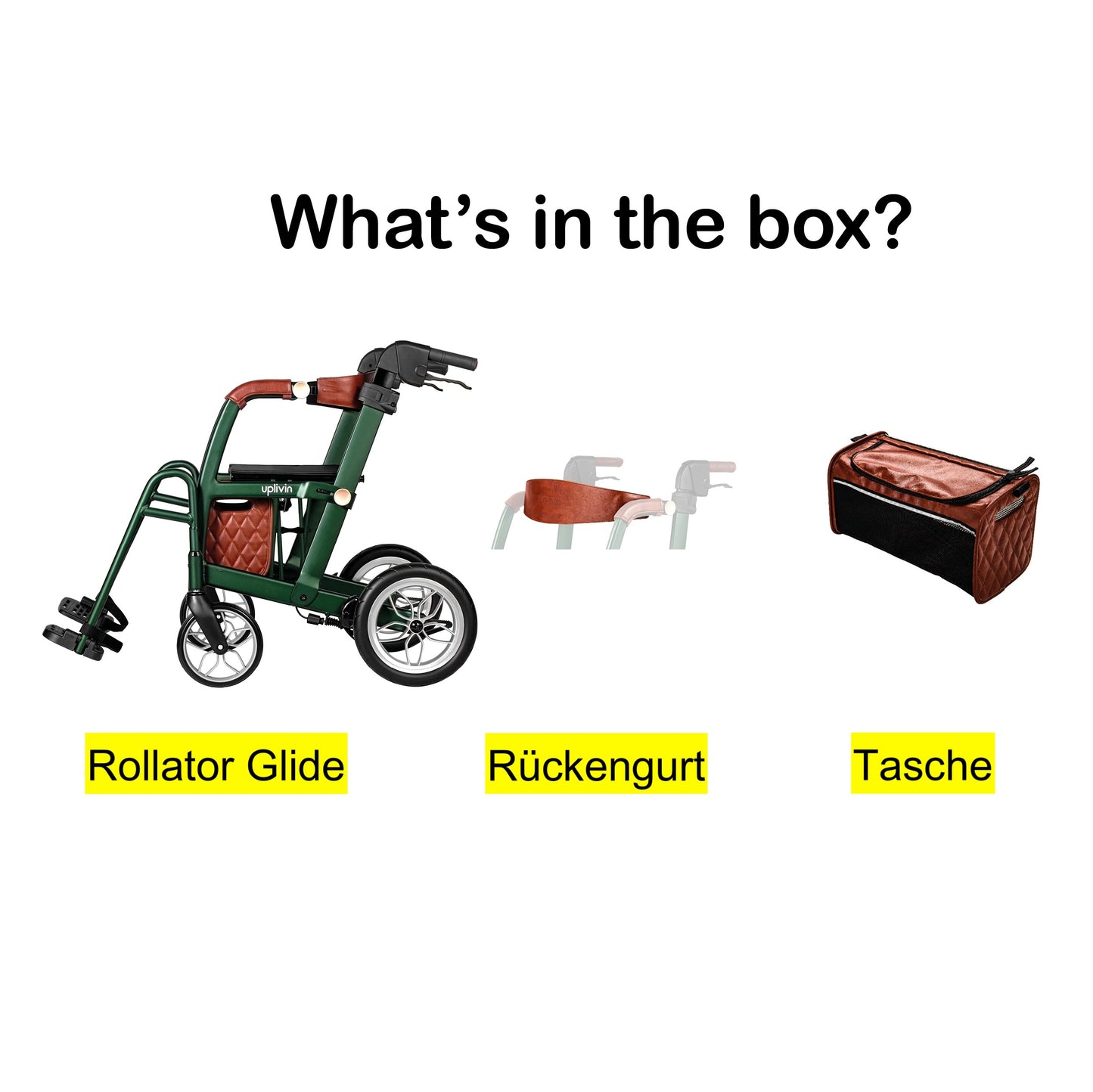 Rollator shopping trolley