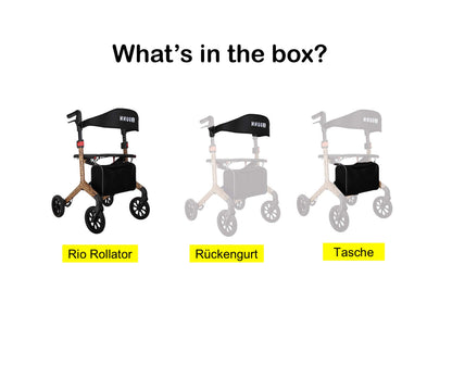 Rollator shopping trolley