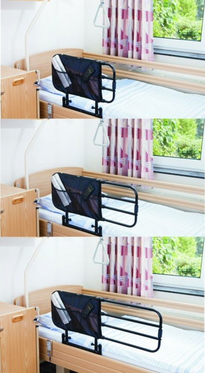 Extendable cot rail