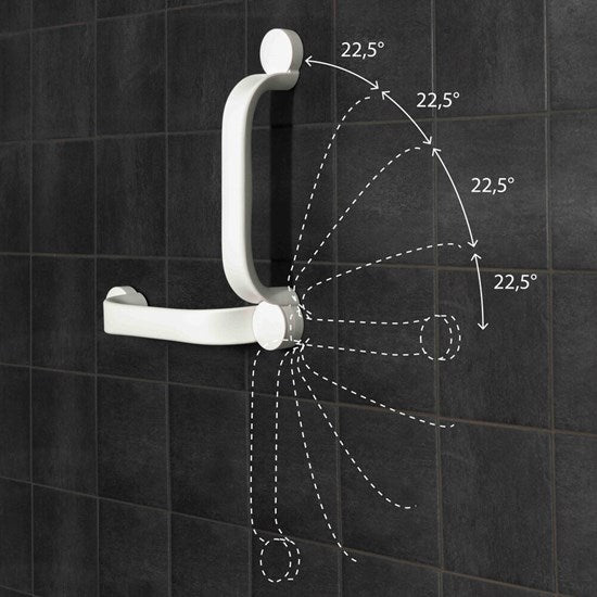 Grab bar adhesive mounting
