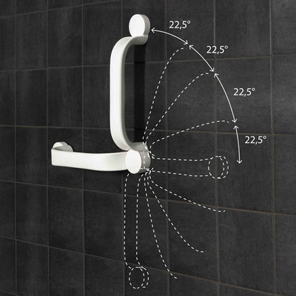 Grab bar adhesive mounting